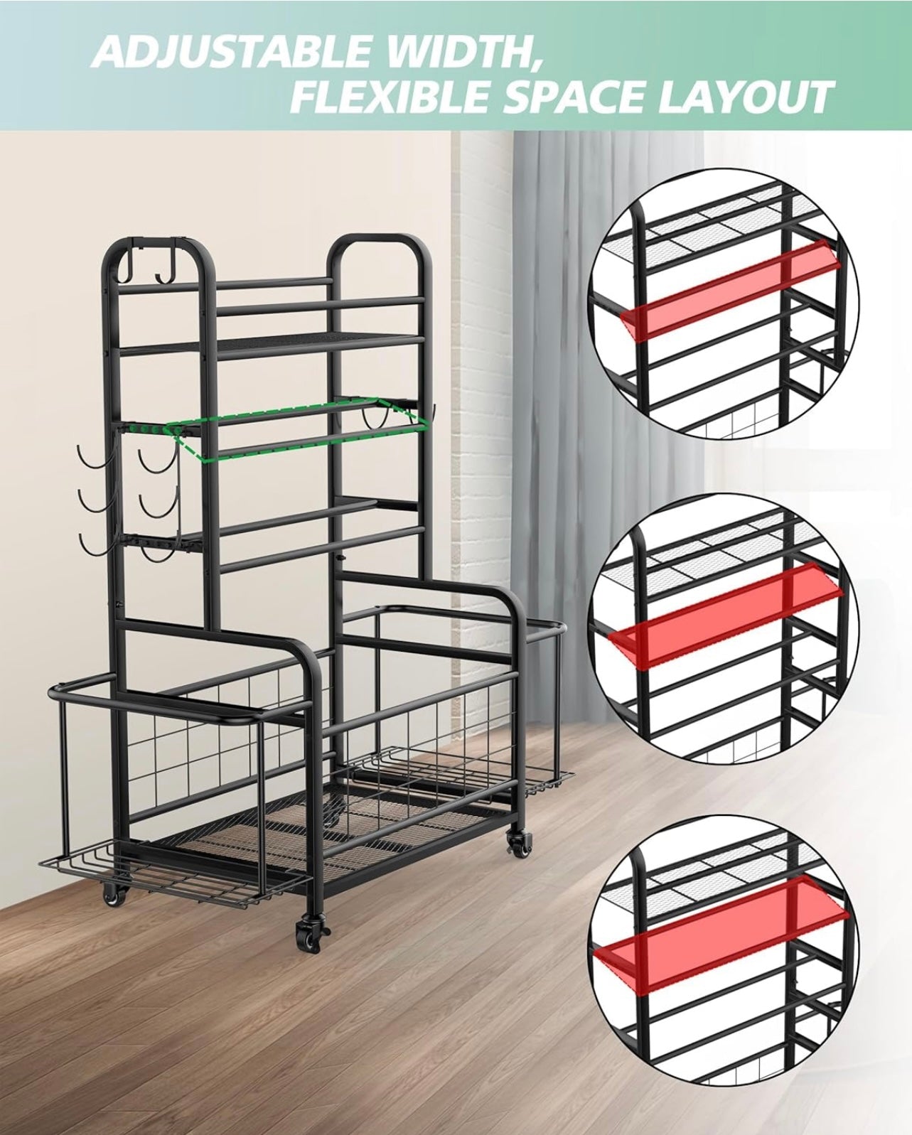 All-In-One Sports & Gym Equipment Storage Rack