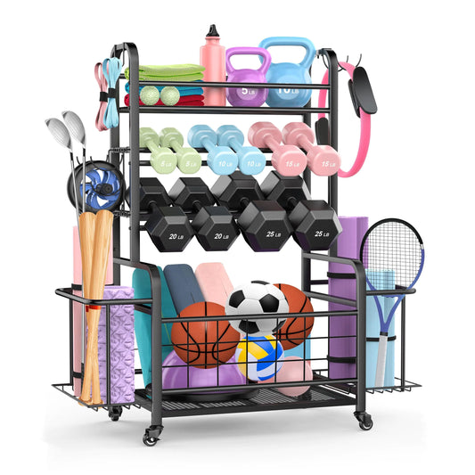 All-In-One Sports & Gym Equipment Storage Rack